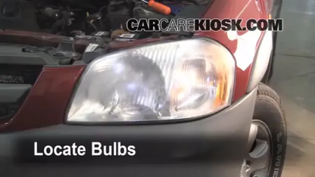 2001 Mazda Tribute DX 3.0L V6 Lights Turn Signal - Front (replace bulb)